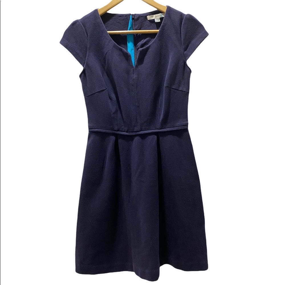 Boden Blue Cap Sleeve Mini Dress Petite Size 4
